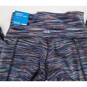 DSG Girls Momentum High-Rise Legging Space Dye Blue Pink Purple Size S New
